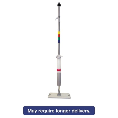 Boardwalk Bucketless Microfiber Mop System 5 x 18 Head 59" Handle Blue/Gray BWMS16MFM