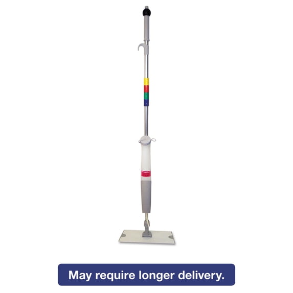 Boardwalk Bucketless Microfiber Mop System 5 x 18 Head 59" Handle Blue/Gray BWMS16MFM