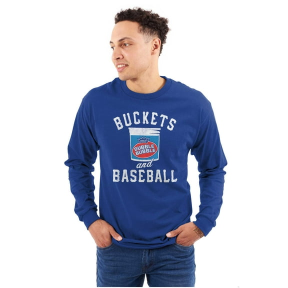 Buckets And Baseball Dubble Bubble Long Sleeve TShirt Men Women Brisco Brands X