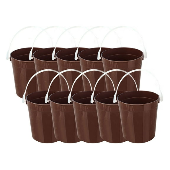 Buckets For Drinks 32oz Buckets With Lids And Handles Snowflake Cookie Drink Bucket For Drinks Snacks Summer Pool Party And Supplies