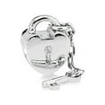 thumbnail image 1 of Buckets of Beads Heart Lock With Key Charm Beads Fits Most Major Charm Bracelets For Women Girls, 1 of 1