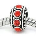 thumbnail image 1 of Buckets of Beads Round Birthstone Rhinestone Charm Bead, Ruby Red, 1 of 2