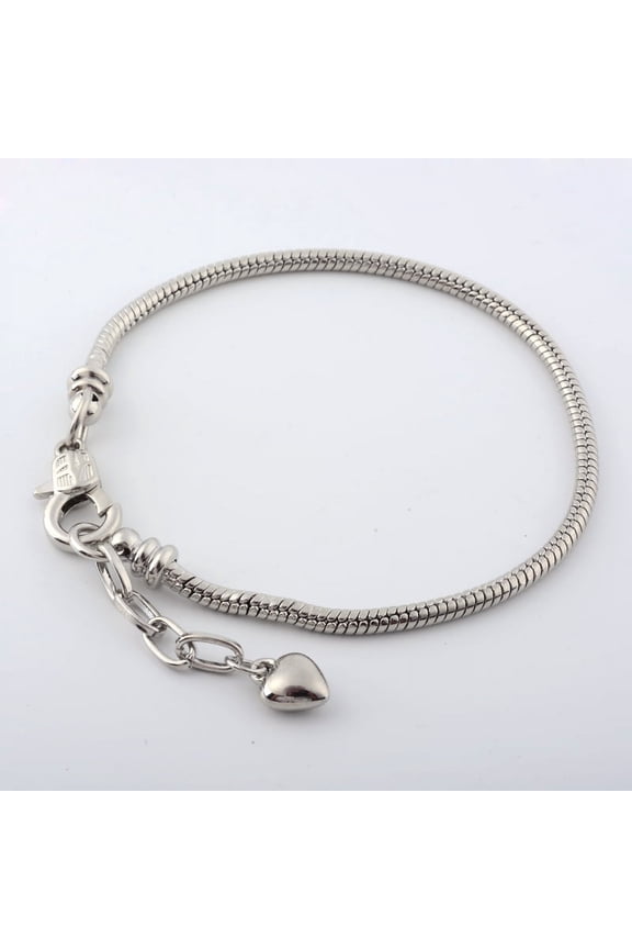 Screw End Lobster Clasp Charm Bracelet, 7-Inch