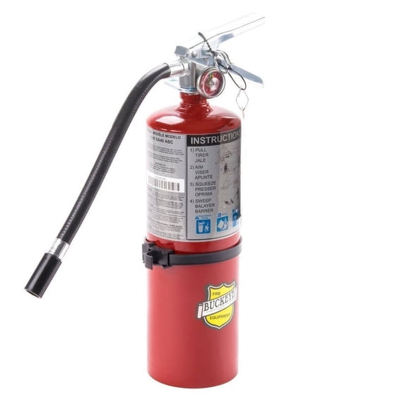 Buckeye 25614 ABC Multipurpose Dry Chemical Hand Held Fire Extinguisher with Alu