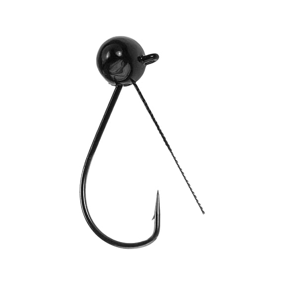 Buckeye Lures Flick-It 3/32oz Wacky Jighead Black
