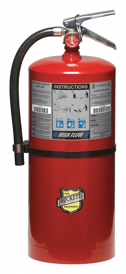 Buckeye Fire Equipment Fire Extinguisher,Steel,Red,ABC 12350 - Walmart.com