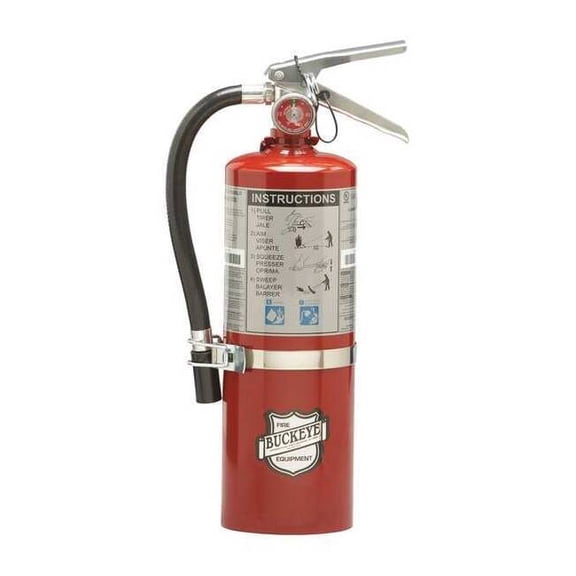Fire Extinguisher, 5.5 lb Capacity, Class BC ,UL Rating40B:C ,Sodium Bicarbonate