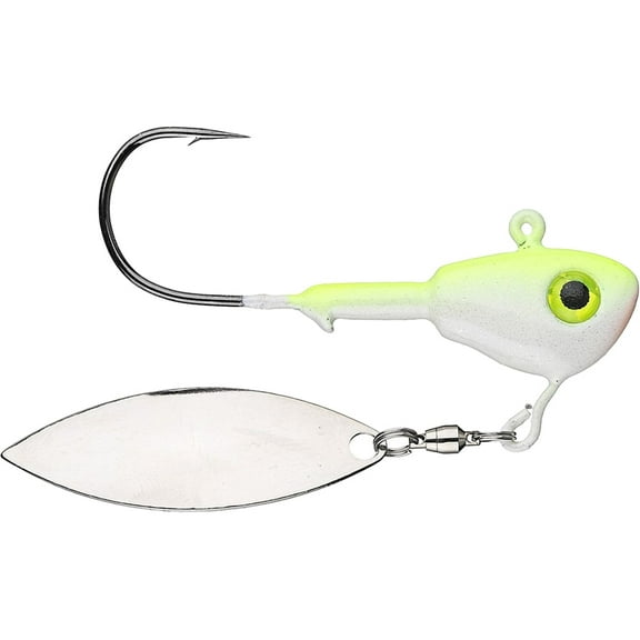 Buckeye Lures Su-Spin Blade 3/8oz Underspin Jighead Chartreuse