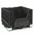 thumbnail image 1 of Buckhorn  48 x 45 x 34 in. Folding Bulk Shipping Container, Black - 2500 lbs, 1 of 1