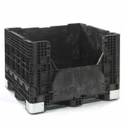 Buckhorn 48 x 45 x 34 in. Folding Bulk Shipping Container, Black - 2500 lbs