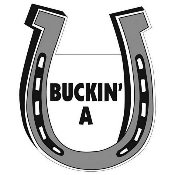 Buckin' A Magnet Horseshoe Magnet for Car or Trailer
