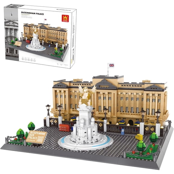Buckingham Palace Building Blocks Set (1695Pcs), Collectible Building Block Models, Home Decor Ornaments