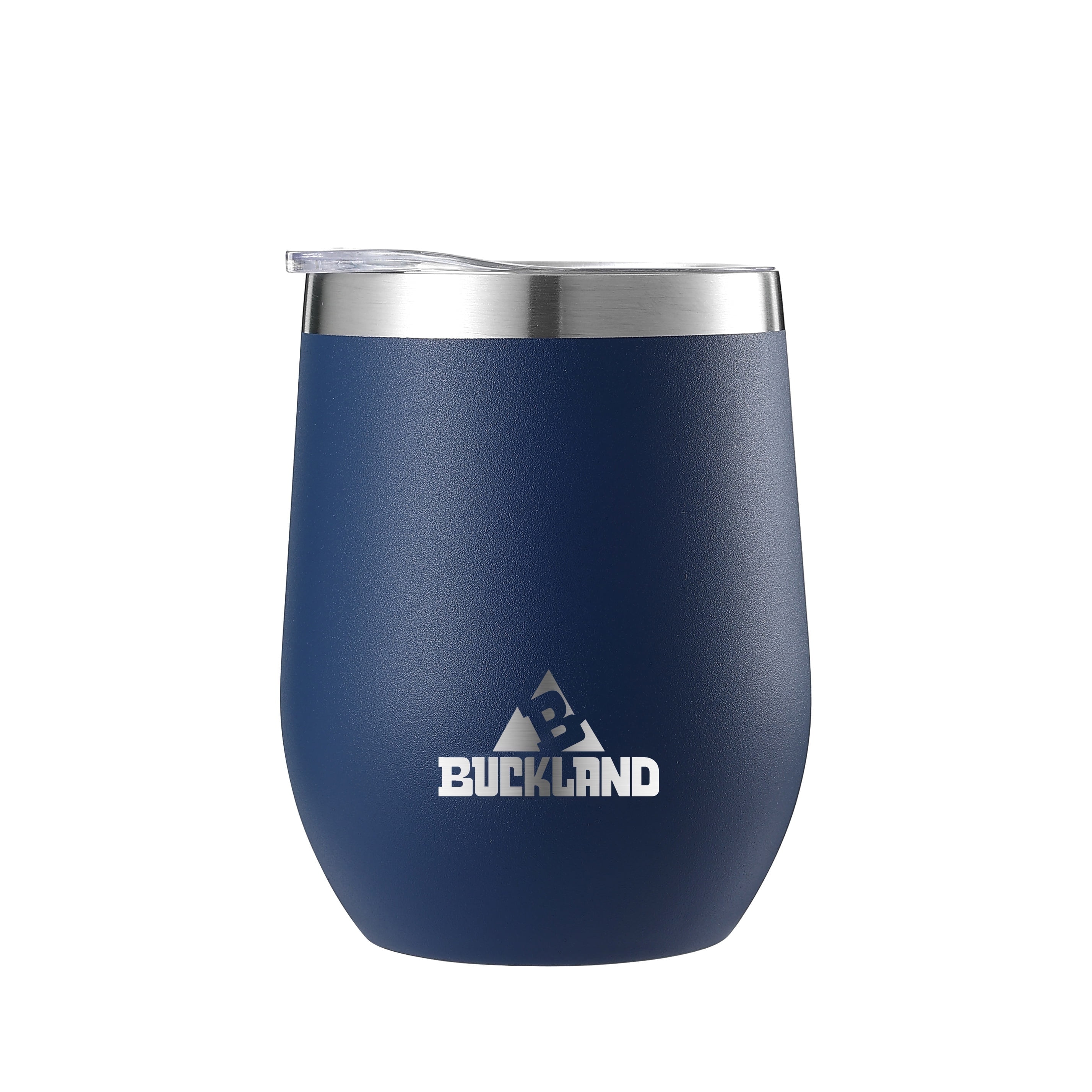 Navy Blue Stainless Steel Insulated Wine Tumbler, 12 oz