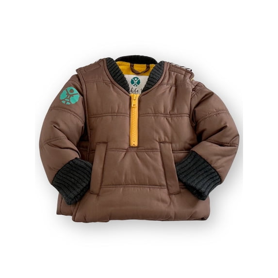 Buckle Me Baby Coat - Safer Car Seat Toddler Kids Warm Winter Jacket / Quick Close Winter Coat - Snickerdoodle Brown - Size 12 Months- As Seen On Shark Tank