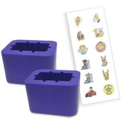 Buckle Booster  Long Neck Pullover Seat Belt Receptacle Raiser, Purple, 2-Pack by Seat Belt Extender Pros