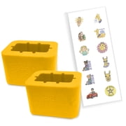 Buckle Booster  Seat Belt Receptacle Raiser, Yellow, 2-Pack by Seat Belt Extender Pros