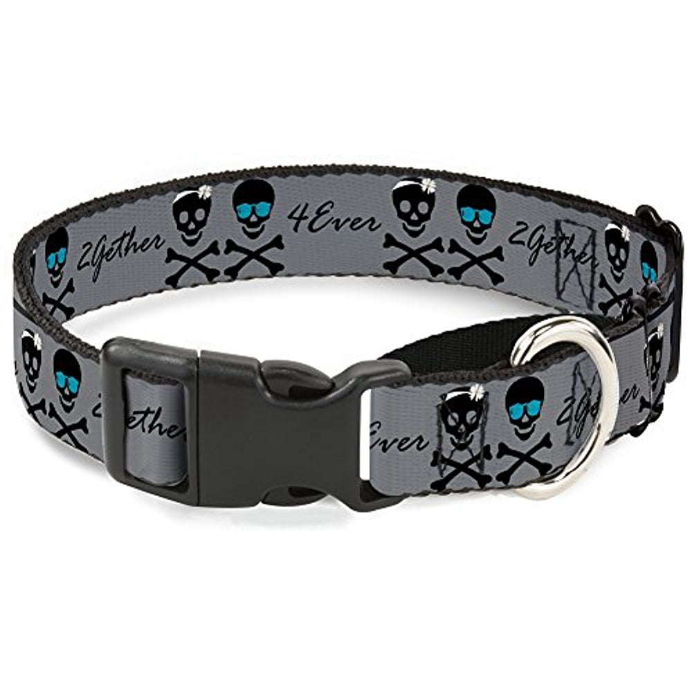 Buckle-Down 2Gether 4Ever Skulls Martingale Dog Collar
