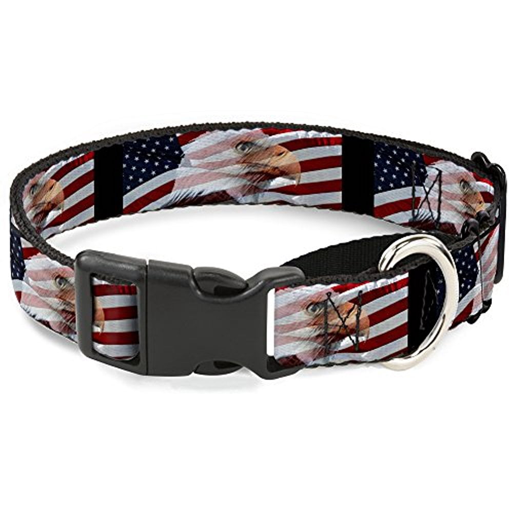 Buckle-Down American Eagle Flags Martingale Dog Collar