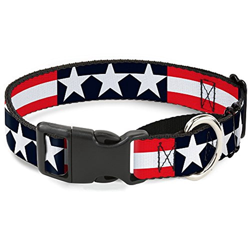 Buckle-Down Americana Stars & Stripes Martingale Dog Collar