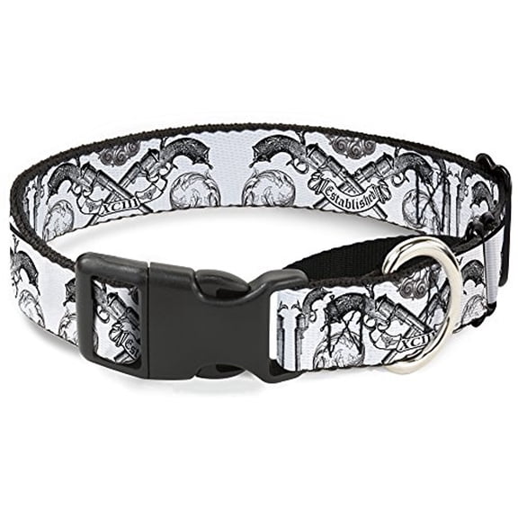 buckle-down bd est. 93 white martingale dog collar