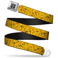 thumbnail image 1 of Buckle-Down Belt, Seatbelt Buckle Belt, Banana Bunches Stacked, 30 to 44 Inches, 1 of 9