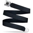 thumbnail image 1 of Buckle-Down Belt, Seatbelt Buckle Belt, Black Panel, 30 to 44 Inches, 1 of 9
