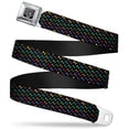 thumbnail image 1 of Buckle-Down Belt, Seatbelt Buckle Belt, Dog Bone Black Multi Color, Youth 22 to 32 Inches, 1 of 9