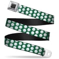 thumbnail image 1 of Buckle-Down Belt, Seatbelt Buckle Belt, Golf Balls Green White, Youth 22 to 32 Inches, 1 of 9