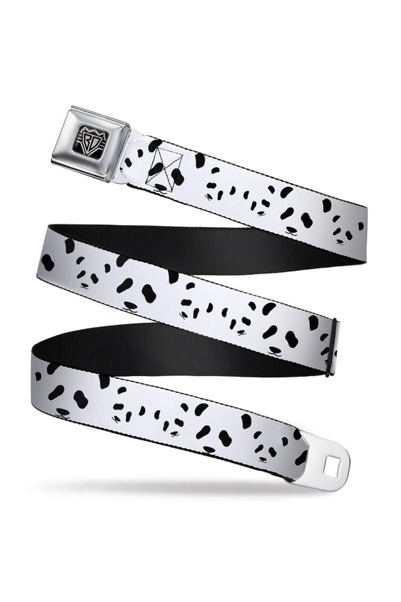 Belt, Seatbelt Buckle Belt, Panda Bear Spots, Youth 22 to 32 Inches