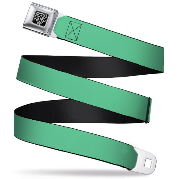 Buckle-Down Belt, Seatbelt Buckle Belt, Solid Rainforest Green, 30 to 44 Inches