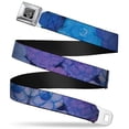 thumbnail image 1 of Buckle-Down Belt, Seatbelt Buckle Belt, Vivid Floral Collage Blues Purples, Youth 22 to 32 Inches, 1 of 9