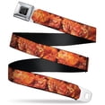 thumbnail image 1 of Buckle-Down Belt, Seatbelt Buckle Belt, Vivid Hot Wings Stacked, 30 to 44 Inches, 1 of 9