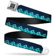 thumbnail image 1 of Buckle-Down Belt, Seatbelt Buckle Belt, Waves Navy Blue Shades, Youth 22 to 32 Inches, 1 of 9