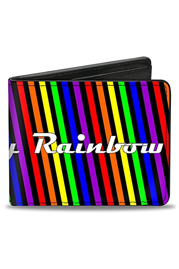 Bifold Wallet Rainbow Quote