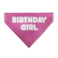 thumbnail image 1 of Buckle-Down Birthday Girl Text Pinks White Slip On Collar&nbsp;Bandana Only, 1 of 6