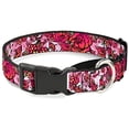 thumbnail image 1 of Buckle-Down "Born to Blossom C U White" Martingale Dog Collar, 1 of 1