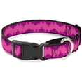 thumbnail image 1 of buckle-down boudoir wallpaper fuchsia black martingale dog collar, 1 of 1