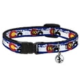 thumbnail image 1 of Buckle-Down Breakaway Cat Collar With Bell, Plastic Clip, Easy Adjustable, Colorado ATV Rider Mountains, 8.5 to 12 Inches 0.5 Inch Wide, 1 of 4