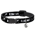 thumbnail image 1 of Buckle-Down Breakaway Cat Collar With Bell, Plastic Clip, Easy Adjustable, Ride Me Surfboard Black White, 8.5 to 12 Inches 0.5 Inch Wide, 1 of 4