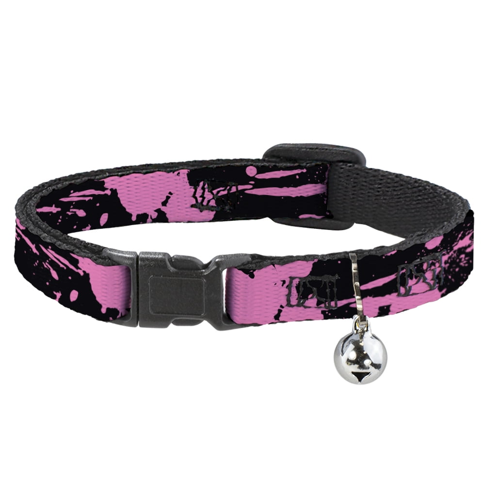 Buckle-Down Breakaway Cat Collar - Dory 4-Hiding Poses Under The Sea - 1/2" Wide - Fits 8-12" Neck - Medium