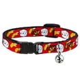 thumbnail image 1 of Buckle-Down Breakaway Cat Collar With Bell, Plastic Clip, Easy Adjustable, Take Out Fortune Cookies Red, 8.5 to 12 Inches 0.5 Inch Wide, 1 of 4