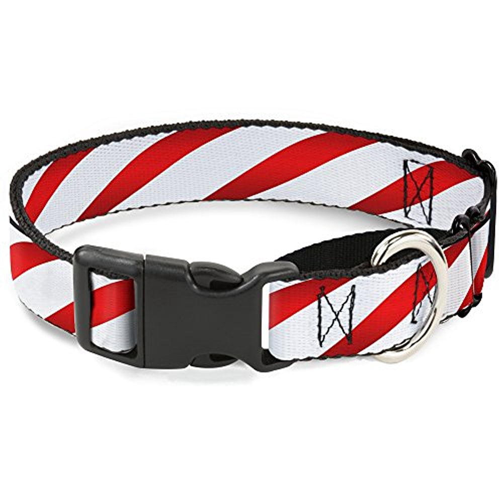 buckle-down candy cane martingale dog collar