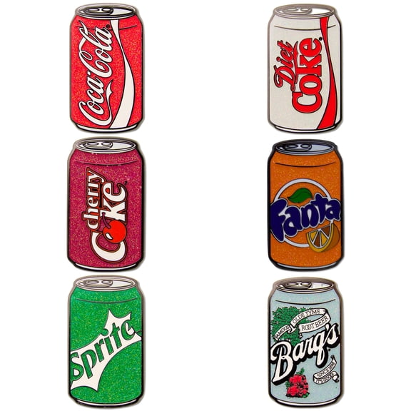 Buckle-Down Coca-Cola Soft Drink Cans Mystery Enamel Pin Blind Box, 1 Random Officially Licensed Collectible