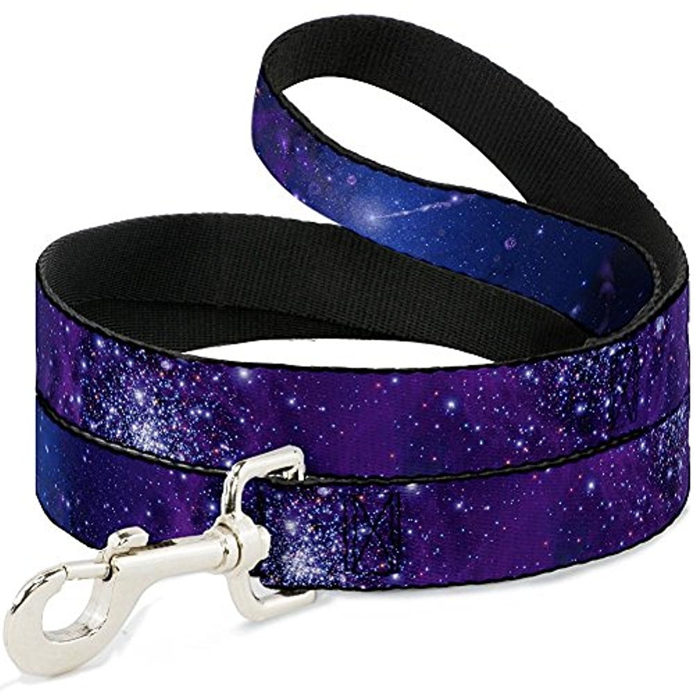 Buckle-Down DL-W30753-N Narrow 0.5" Galaxy Blues Purples Dog Leash