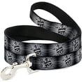 thumbnail image 1 of buckle-down dl-w31105 king skull blocks rays grays dog leash, 1 of 1