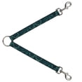 thumbnail image 1 of Buckle-Down DLS-W30118 Antlers Turquoise Leash Splitter, 1' Wide - 30' Length, 1 of 1