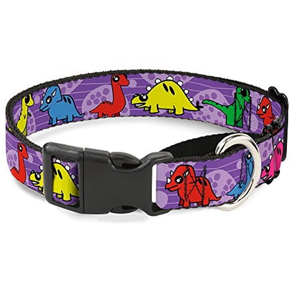 buckle-down dinosaur cartoon martingale dog collar