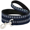 thumbnail image 1 of Buckle-Down Dog Leash Aztec4 Blues White Gray 6 Feet Long 0.5 Inch Wide, 1 of 1