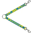 thumbnail image 1 of Buckle-Down Dog Leash Splitter California Republic Bear Stars Silhouette Yellow Blue 1 Foot Long 1 Inch Wide, 1 of 1