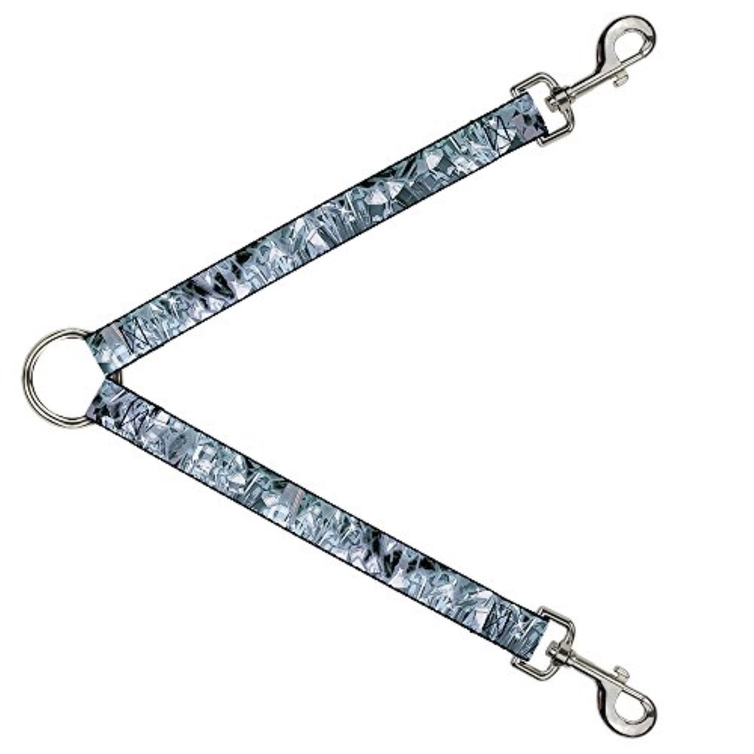 Buckle Down Dog Leash Splitter Crystals3 Clear 1 Foot Long 1 Inch Wide
